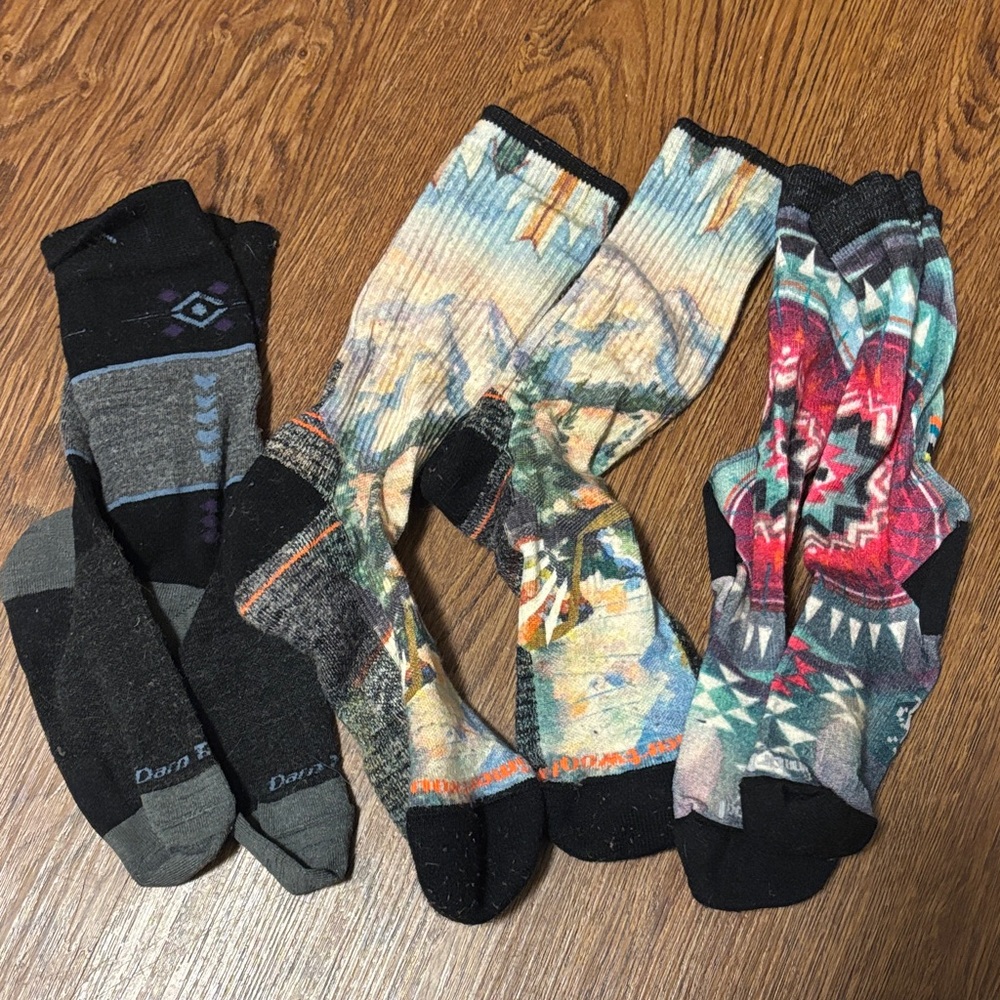 Smartwool Women's Vibrant Patterned Socks - Black, Gray, Multicolor